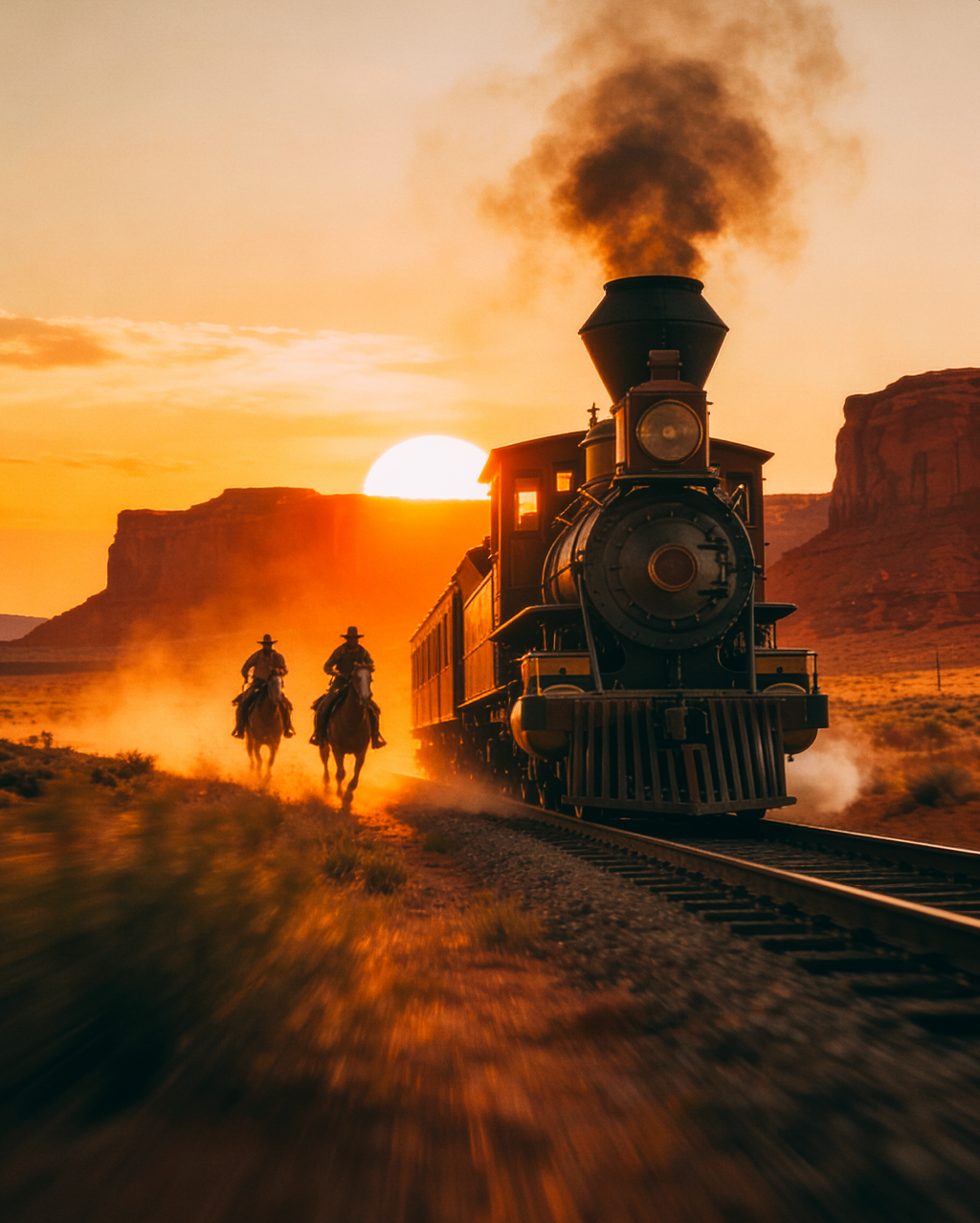 RUNAWAY TRAIN PRINT
