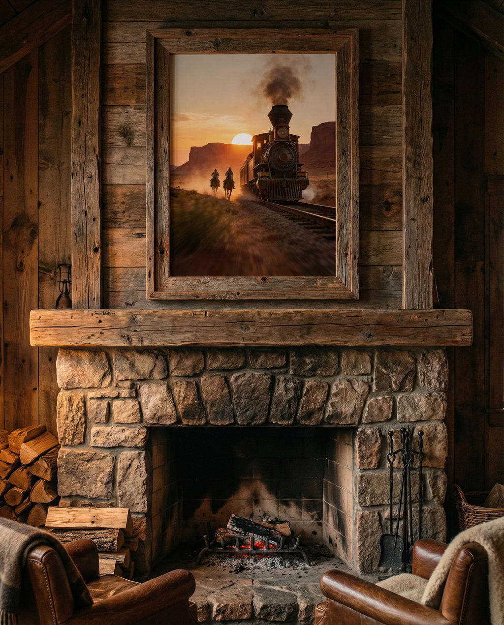 RUNAWAY TRAIN PRINT